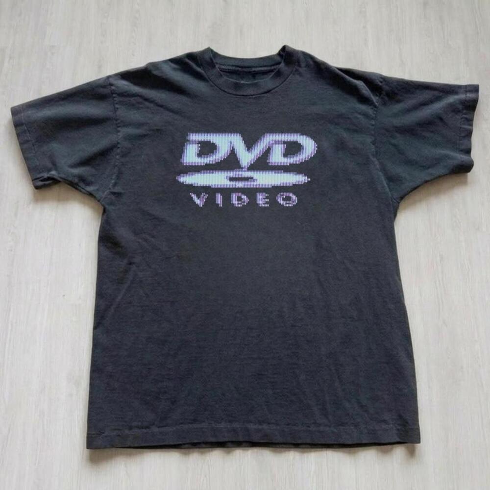 Dvd Video Black Cotton T-Shirt